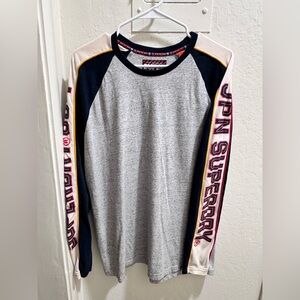 Superdry Sports Gray and Navy Crewneck